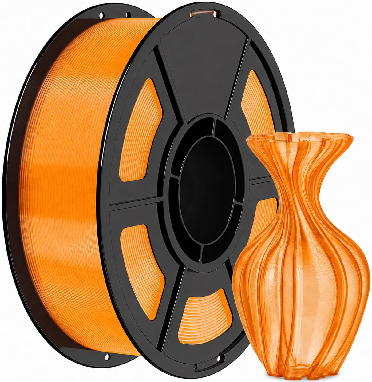IEMAI High Speed PETG Filament 1.75mm, 500mm/s, 1kg, Transparent Orange